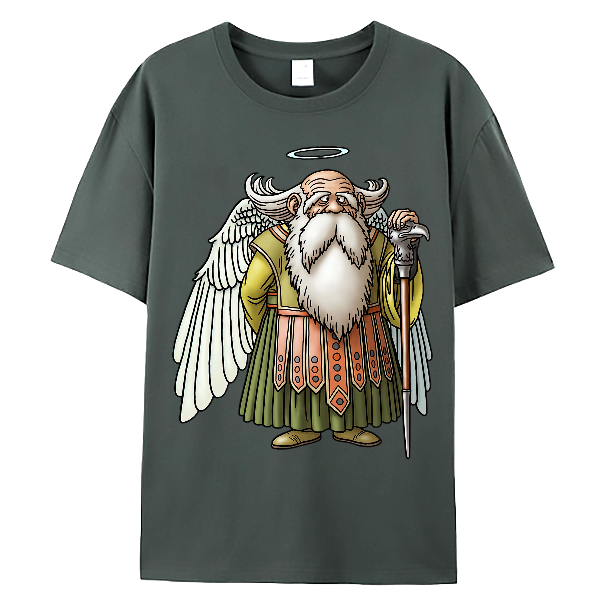 （画像用） ドラゴンクエスト Doragon Kuesuto Dragon Quest 綿100％ メンズ半袖Tシャツ｜肌触りやわらか＆通気性